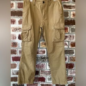 Old Navy Khaki Cargo Pants, 33x32